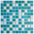 Crackle Glaze Porcelain China Floor Blue Tile Mosaic for Showers Kitchen